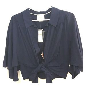 Anthropologie blue bolero